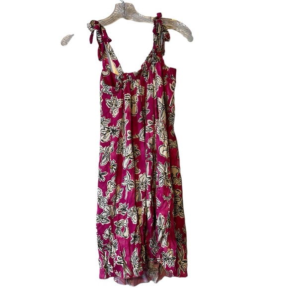 FRNCH Reina Viola Tiered Sundress in Hot Pink Floral Size Size S NWOT - Picture 5 of 8